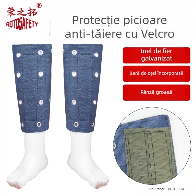 Rongzituo Protecție antebraț cu inel de fier – protecție la tăiere, pânză groasă, respirabilă și rezistentă la uzură, cu bandă de oțel pentru prelucrarea sticlei