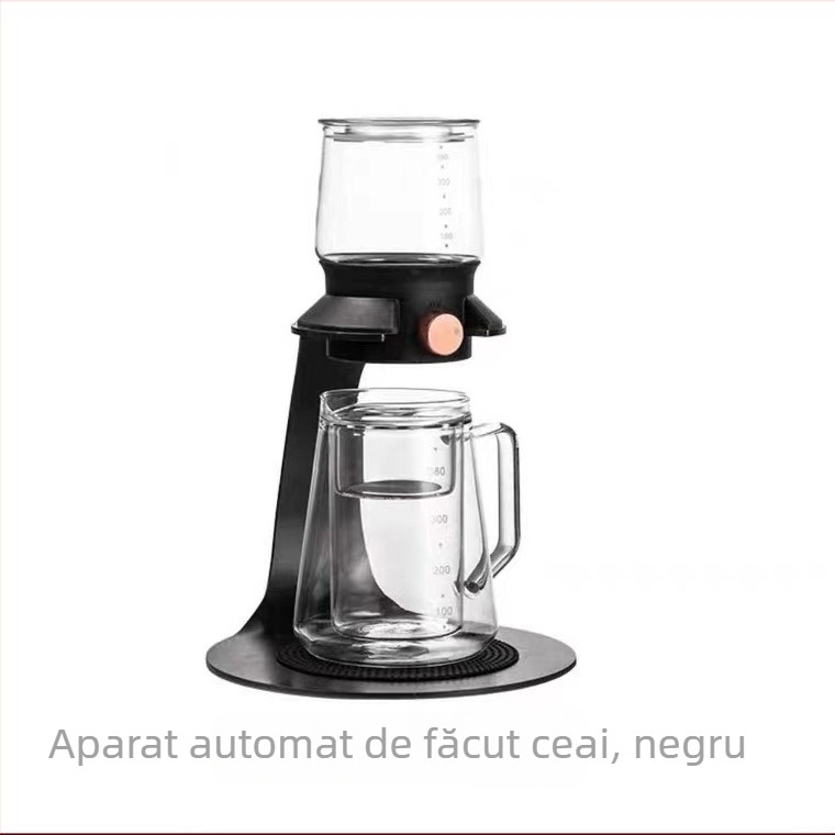 Mașină semi-automat de preparat ceai, set Gongfu modern din sticlă, pentru birou – cadou
