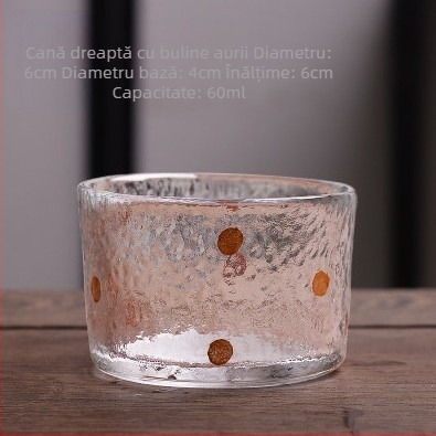 Ceainic din sticlă borosilicată, cu filtru, mic, transparent, pentru ceai negru și ceai verde