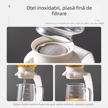 Ceainic inteligent pentru prepararea ceaiului, stil chinezesc nou, set de ceai din sticlă pentru infuzie la rece cu picurare de gheata