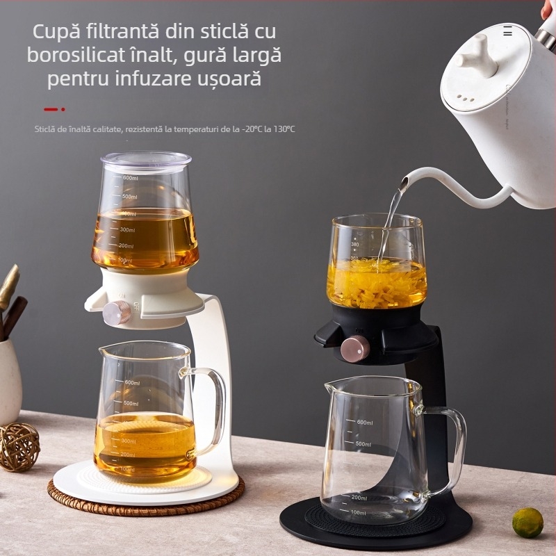 Ceainic inteligent pentru prepararea ceaiului, stil chinezesc nou, set de ceai din sticlă pentru infuzie la rece cu picurare de gheata