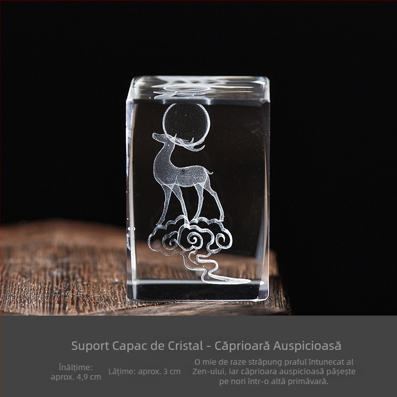 Suport transparent din sticlă pentru capacul ceainicului, accesorii Zen pentru ceremonia ceaiului, mic ornament de masă
