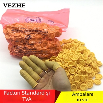 Mănușă deget din latex, de unică folosință, albă, antistatice, antiderapantă, rezistentă la uzură pentru uz industrial