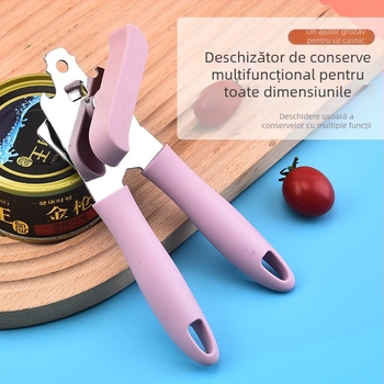 Deschizător multifuncțional din oțel inoxidabil pentru conserve și sticle, potrivit pentru conserve cu lapte de cocos, dimensiuni 22x4.5x4.5 cm
