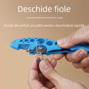 Deschizător multifuncțional de sticle portabil pentru ampule și lichide orale