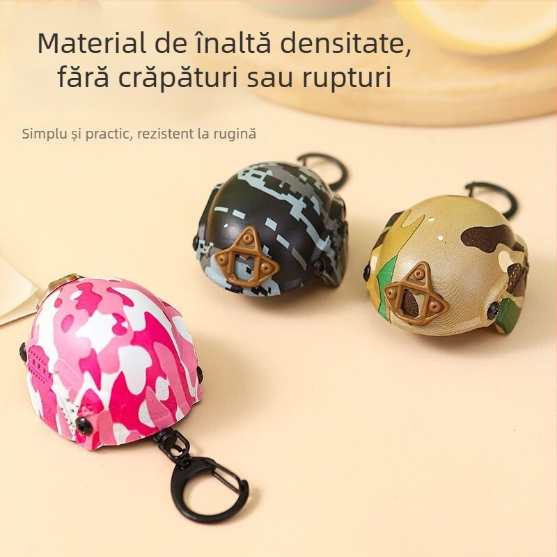 Deschizător de sticle cu design de cască, breloc multifuncțional