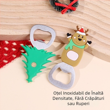 În stoc: deschizător creativ pentru sticle de vin și bere, magnet de frigider multifuncțional, din oțel inoxidabil, deschizător de capace
