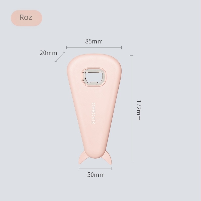 Deschizător magnetic pentru sticle – unelte de bucătărie multifuncționale pentru bere și conserve, potrivit pentru sticle mari și mici, priză antiderapantă și dispozitiv de înșuruit capacele