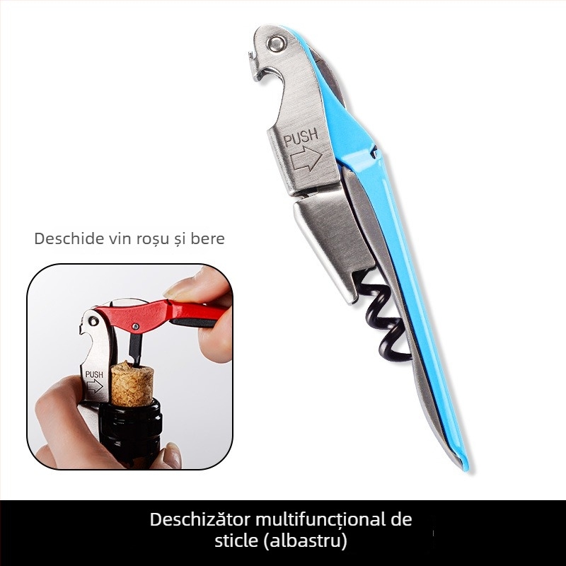 Haima Knife Deschizător de sticle din oțel inoxidabil – multfuncțional pentru vin și bere