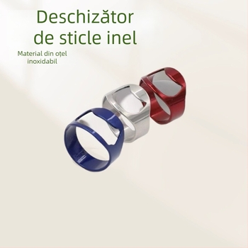 Inel din oțel inoxidabil pentru deschiderea sticlelor – deschizător de bere, gadget de bucătărie
