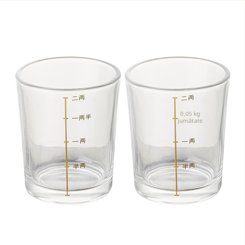 Set de pahare din cristal pentru băuturi spirtoase, cu suport din lemn, pentru uz casnic, cu scară de măsurare, ambalaj cadou