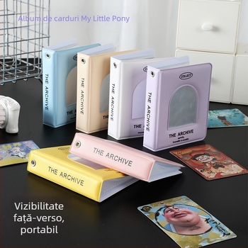 My Little Pony album PVC transparent pentru carduri și fotografii, album de depozitare, cu o carte pe pagină, album comemorativ