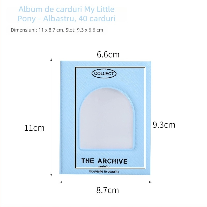 My Little Pony album PVC transparent pentru carduri și fotografii, album de depozitare, cu o carte pe pagină, album comemorativ