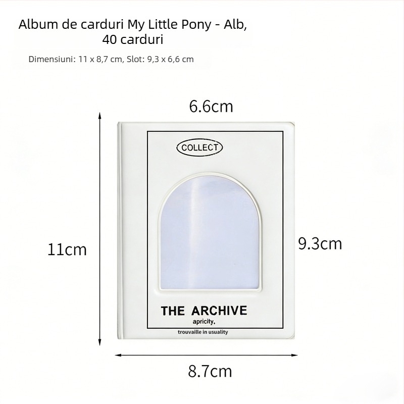 My Little Pony album PVC transparent pentru carduri și fotografii, album de depozitare, cu o carte pe pagină, album comemorativ