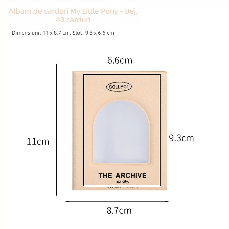 My Little Pony album PVC transparent pentru carduri și fotografii, album de depozitare, cu o carte pe pagină, album comemorativ
