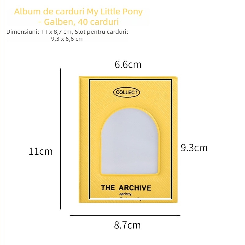 My Little Pony album PVC transparent pentru carduri și fotografii, album de depozitare, cu o carte pe pagină, album comemorativ