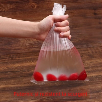 Pungi de păstrare a prospețimii cu inimă albastră, pungi din plastic alimentar pentru uz casnic, sigure pentru frigider și congelator, rezistente la temperaturi ridicate, îngroșate