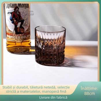 Pahar de whisky în stil european, cristal K9, pahar elegant pentru uz casnic