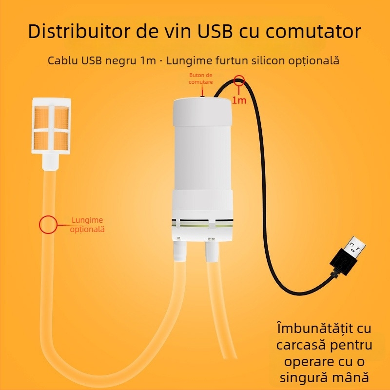 Extractor electric de vin, complet automat, pentru uz casnic