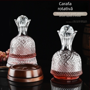 Set de decantare pentru vin din cristal, stil european, cu design vortex rotativ, pentru uz casnic