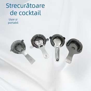 Filtru din oțel inoxidabil pentru bar, strecurător de gheață și separator de gheață – Unelte pentru cocktailuri și accesorii de vin