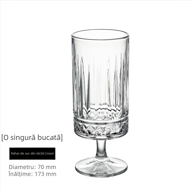 Pahar de cocktail cu picior scurt, pentru băuturi reci: bere, suc și cafea