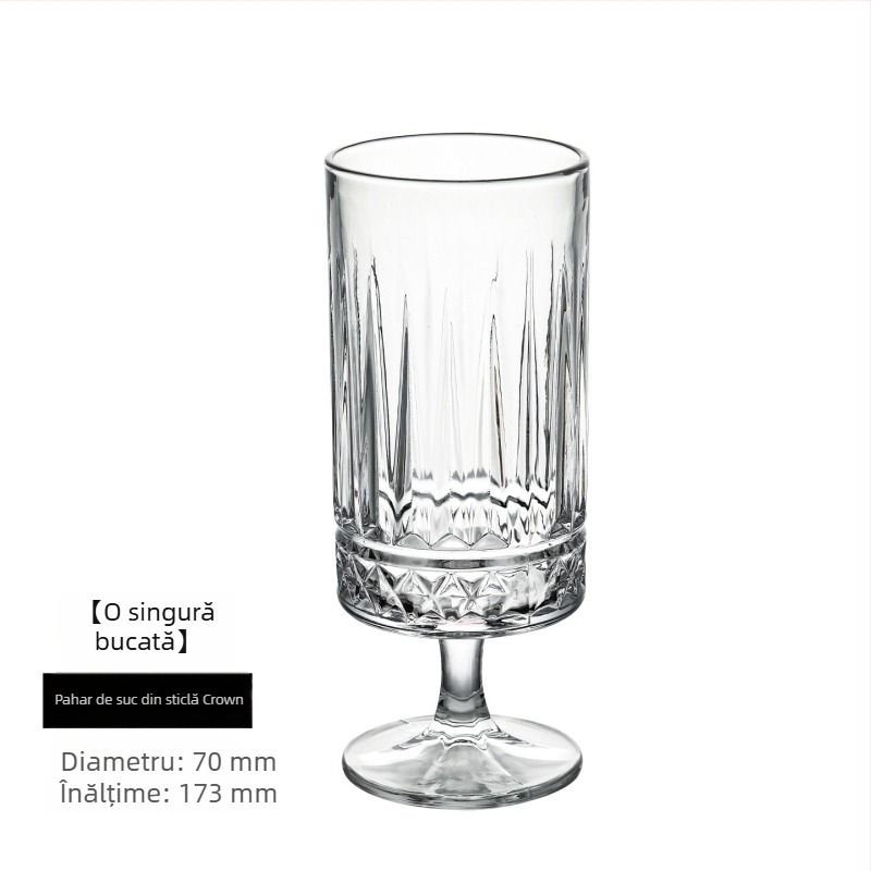 Pahar de cocktail cu picior scurt, pentru băuturi reci: bere, suc și cafea