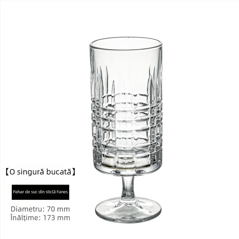 Pahar de cocktail cu picior scurt, pentru băuturi reci: bere, suc și cafea