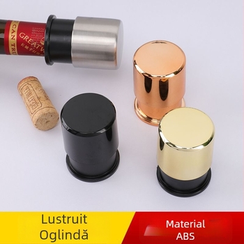 Stopper de vin din oțel inoxidabil – etanșare prin apăsare, universal pentru vin, anti scurgere, păstrarea prospețimii