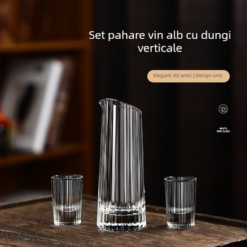 Set de pahare din cristal cu dozator, pentru uz casnic, pahare mici, veselă de băuturi în stil chinezesc, design creativ pentru porția individuală