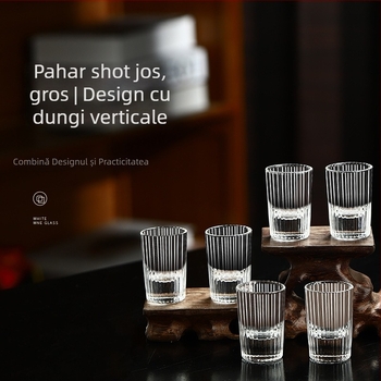 Set de pahare din cristal cu dozator, pentru uz casnic, pahare mici, veselă de băuturi în stil chinezesc, design creativ pentru porția individuală