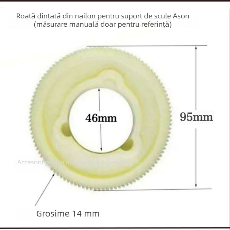 Alimentator pentru freză cu dinți din nylon și angrenaj din cauciuc, alimentare automată