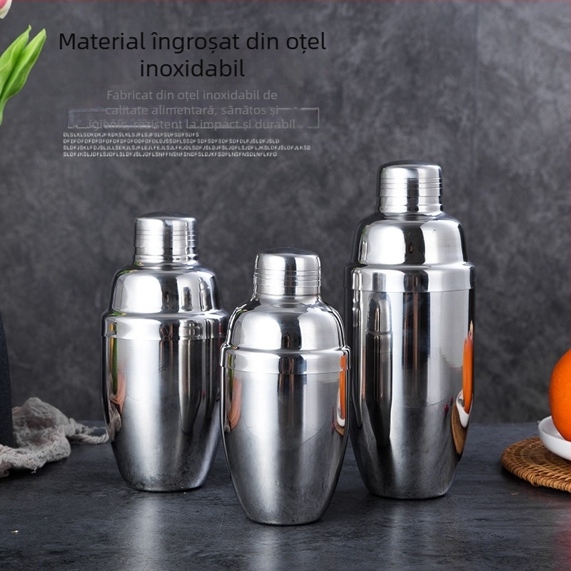 Shaker pentru cocktailuri din oțel inoxidabil, stil european