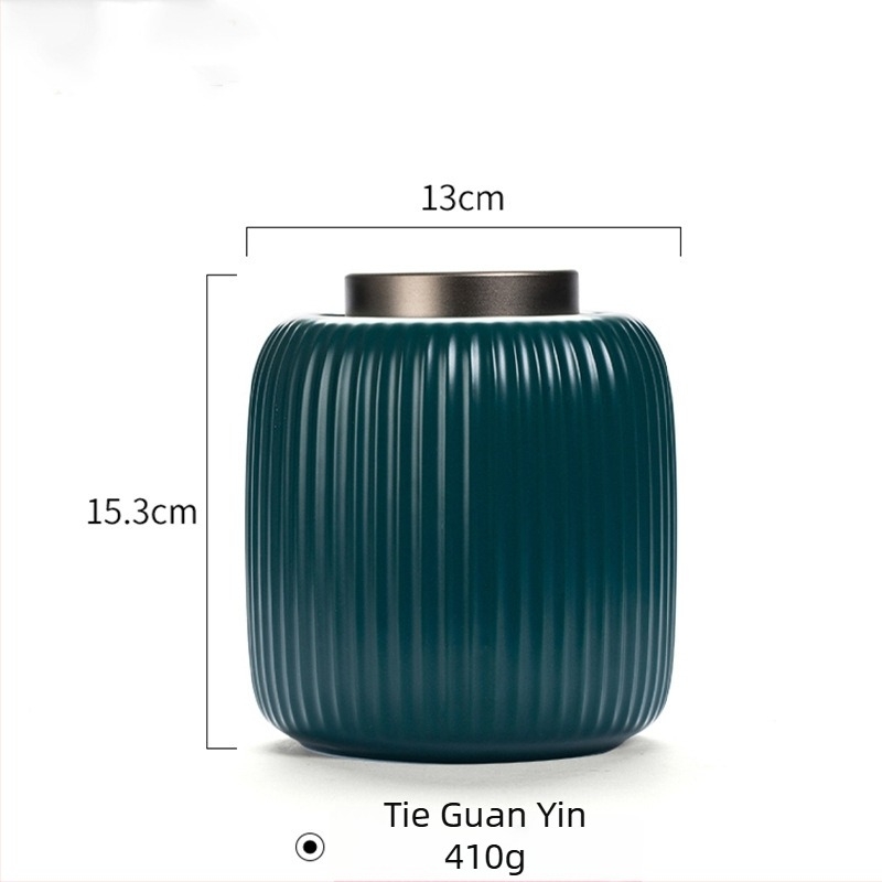 Recipient ceramic pentru ceai, sigilat pentru depozitare, mare pentru ceai negru și ceai verde