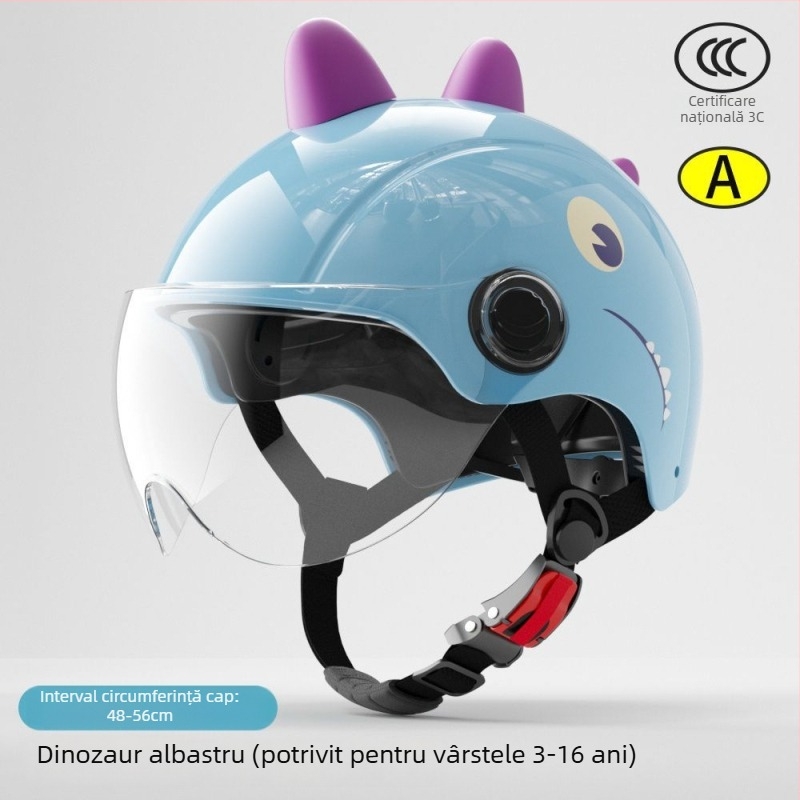 Cască pentru copii, certificare 3C, pentru vehicule electrice, unisex, toate anotimpurile, călduroasă