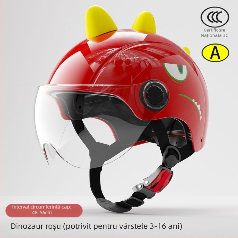 Cască pentru copii, certificare 3C, pentru vehicule electrice, unisex, toate anotimpurile, călduroasă