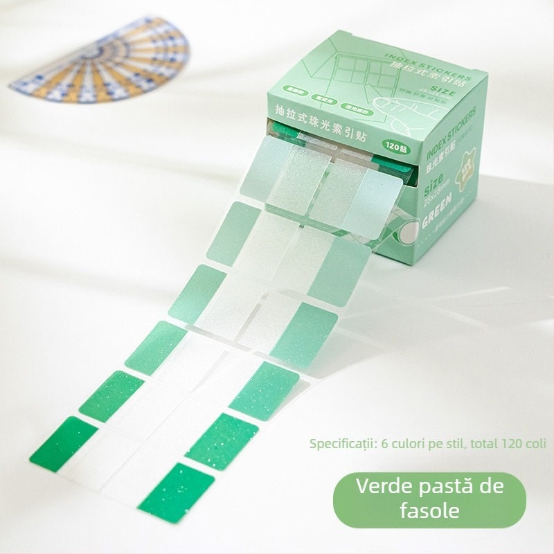 Zi xiu Etichete cu tragere pentru elevii din învățământul primar – foițe Post-it, 120 bucăți în cutie