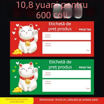 Etichetă universală de preț pentru rafturi de supermarket – etichetă de preț, marcaj (opțional)