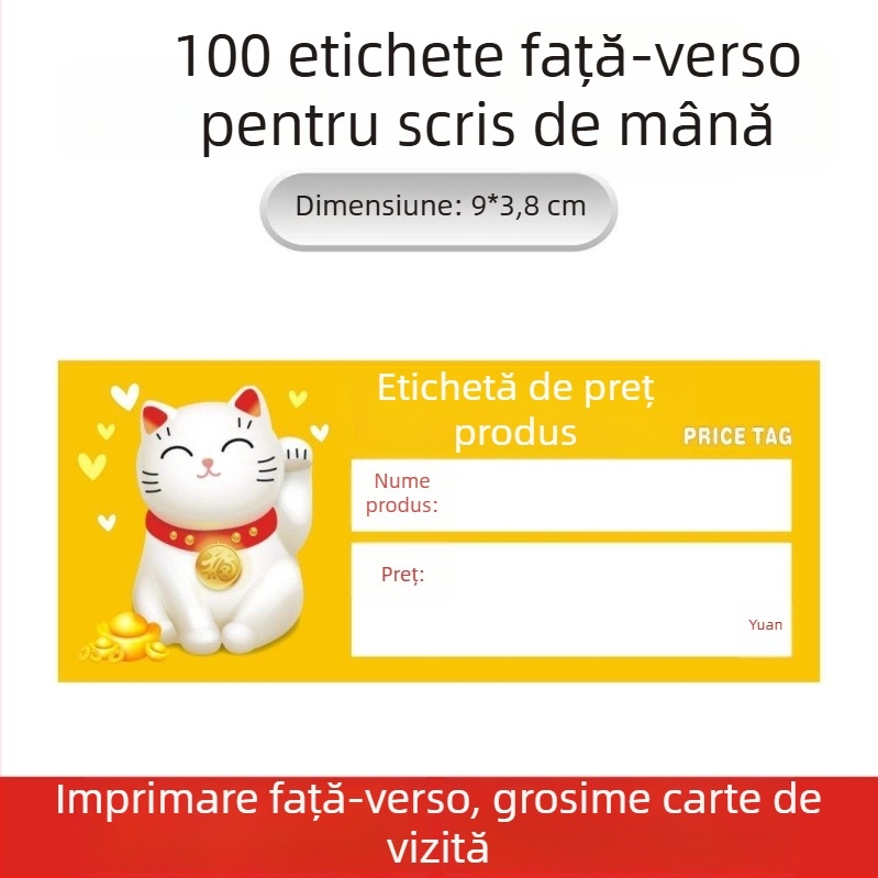 Etichetă universală de preț pentru rafturi de supermarket – etichetă de preț, marcaj (opțional)