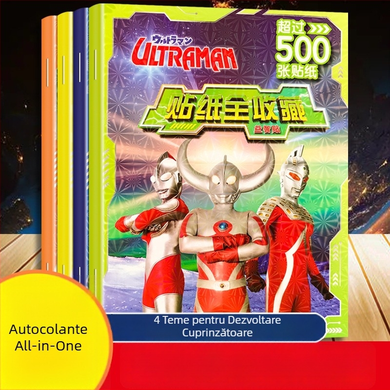 Colecție de autocolante Ultraman pentru copii 2–8 ani – Jucărie educațională cu autocolante