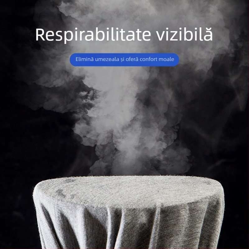 Set de bază din Modal pentru bărbați – top subțire cu gât rotund și pantaloni talie înaltă.