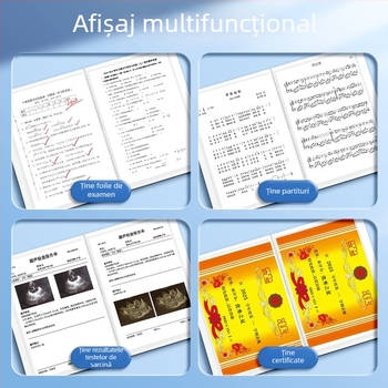Carte de depozitare din plastic pentru certificate și documente: certificate pentru copii, înregistrări de informații, liste de verificare și rapoarte de controale prenatale
