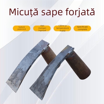 Instrument de grădină forjat cu mâner din lemn, pentru plantare, plivit și săpat în grădină