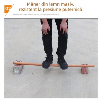 Instrument de grădină forjat cu mâner din lemn, pentru plantare, plivit și săpat în grădină