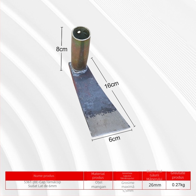 Instrument de grădină forjat cu mâner din lemn, pentru plantare, plivit și săpat în grădină