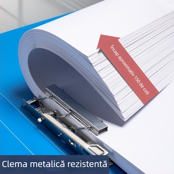 Mapă A4 din PP cu clemă dublă pentru documente și certificate, organizare birou