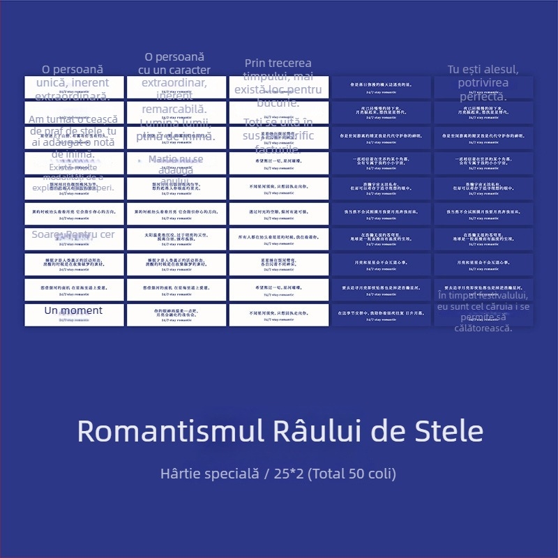 Set de autocolante pentru planner — romantic și neînfrânt, cu citate despre dragoste și autocolante artistice pentru jurnal