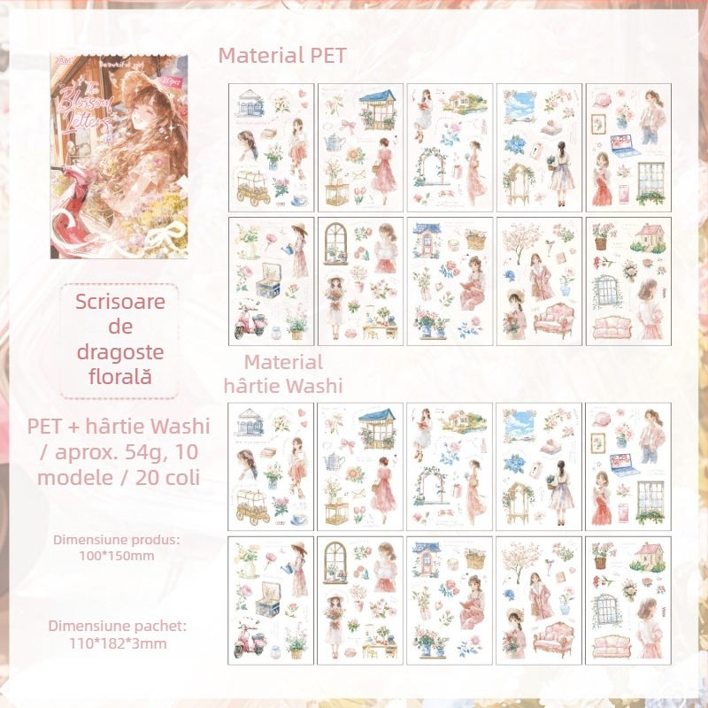 ZABC Colecția Eternă a Secretelor: Album cu Stickere pentru Animale de Companie pentru Planificare