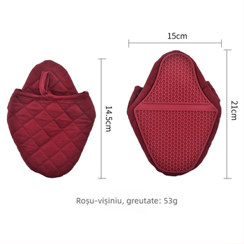 Mănuși din silicon izolați pentru bucătărie, anti-arsuri, anti-alunecare, rezistente la temperaturi înalte, pentru cuptor și cuptor cu microunde