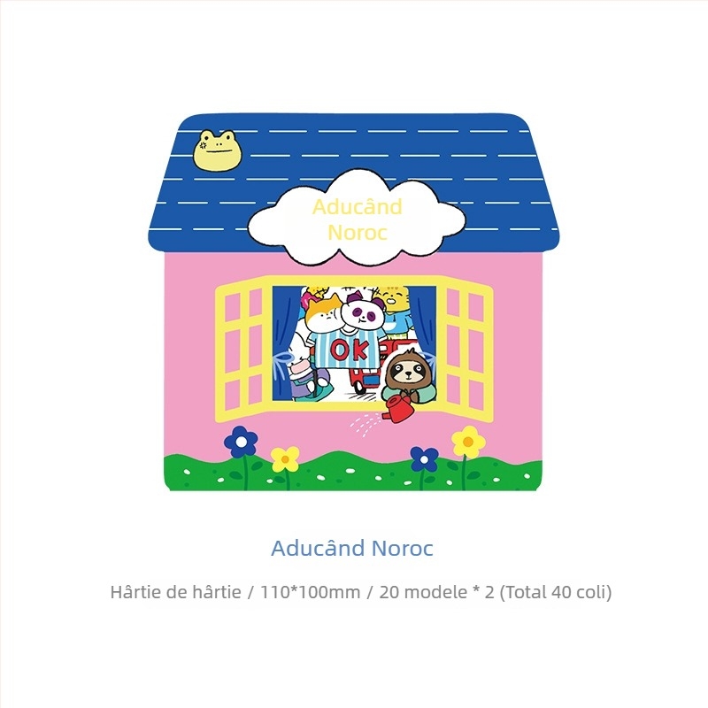 Set de 40 stickere cu animale drăguțe pentru planificare DIY și jurnal, autocolante decorative, 4 modele